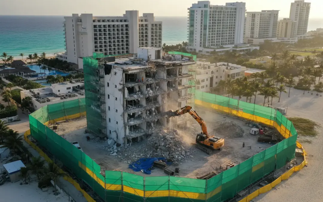 Demolición Residencial Cancún (Zona Hotelera): Reduzca 40% los Retrasos de Obra