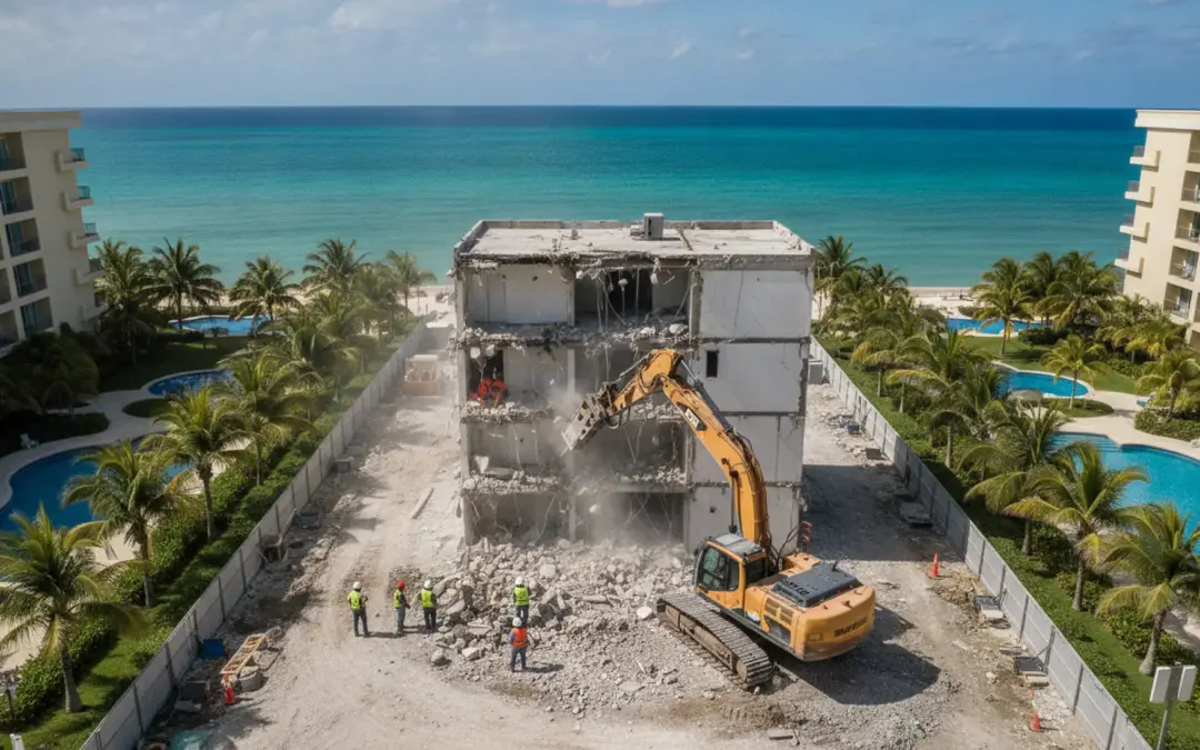 Demolición Residencial Cancún (zona hotelera): 0 Multas y Entrega Récord
