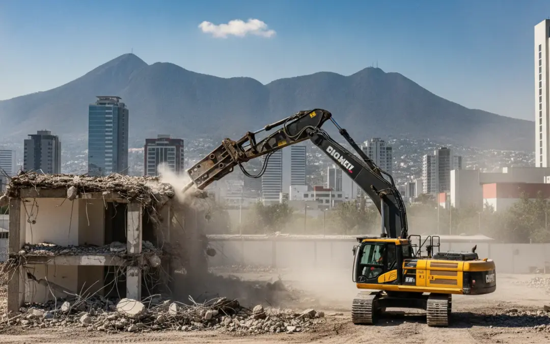 Limpieza en terrenos Monterrey (centro): obra 30% más ágil
